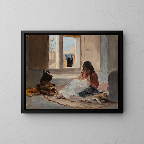 Nazareth, del viaggio in Palestina - Jan Cybis — quadro incorniciato alla parete