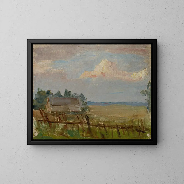 Studi del Nord: Le nuvole della notte bianca - Jan Cybis — quadro incorniciato alla parete
