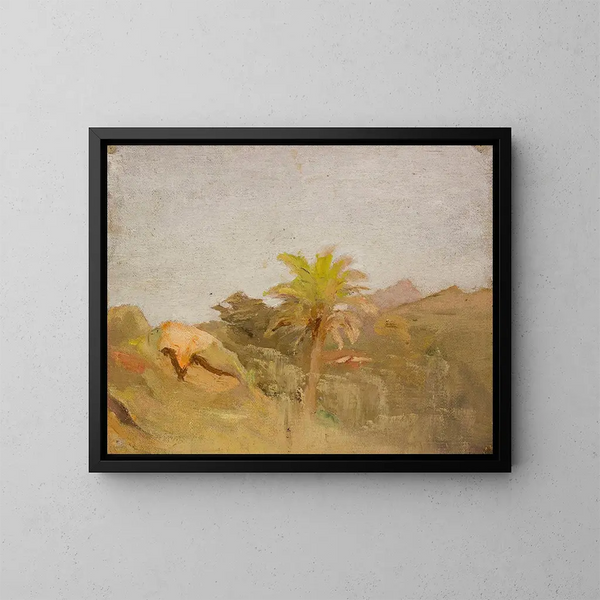 Palma a Ceylon - Jan Cybis — quadro incorniciato alla parete
