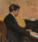 Ritratto di Józef Hofmann al pianoforte - Jan Cybis — vista dell’opera