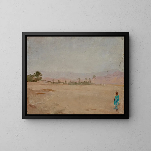 Deserto del Sahara - Jan Cybis — quadro incorniciato alla parete