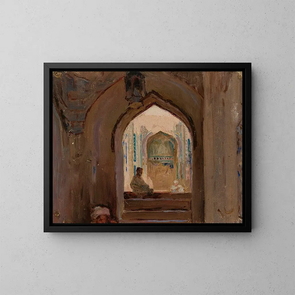 Samarkand, del viaggio in Turkestan - Jan Cybis — quadro incorniciato alla parete