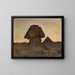 Sphinx al chiaro di luna, del viaggio in Egitto - Jan Cybis — quadro incorniciato alla parete