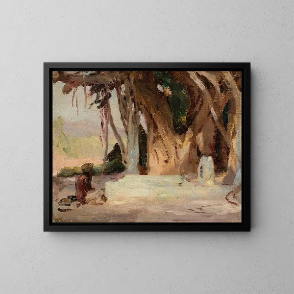 Studio del viaggio in India - Jan Cybis — quadro incorniciato alla parete