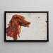 Studio del volto del cane del principe Golitsyn Maryino - Jan Cybis — quadro incorniciato alla parete