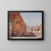 Tempio del viaggio in Egitto - Jan Cybis — quadro incorniciato alla parete
