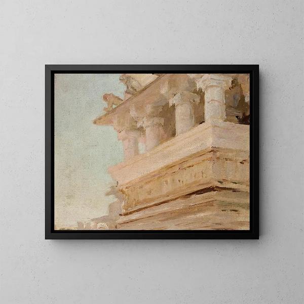 Tempio a Udaipur - Jan Cybis — quadro incorniciato alla parete