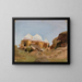 Tempio con cupole bianche - Jan Cybis — quadro incorniciato alla parete