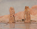 Due statue del viaggio in Egitto - Jan Cybis — vista dell’opera