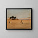 Vista delle piramidi al crepuscolo dal viaggio in Egitto - Jan Cybis — quadro incorniciato alla parete
