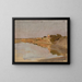Paesaggio acquatico del viaggio in India - Jan Cybis — quadro incorniciato alla parete