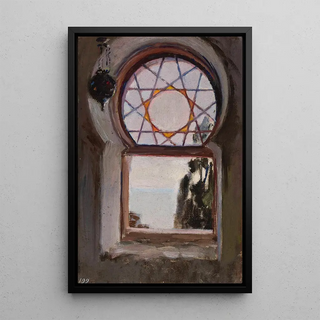 Jan Cigliski - Window of the BakhchiDere villa in Yalta From the journey to Crimea.webp