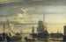 Port au coucher du soleil - Jan Claesz Rietschoof — vista dell’opera