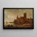 Château au bord de l'eau - Jan Coelenbier — quadro incorniciato alla parete