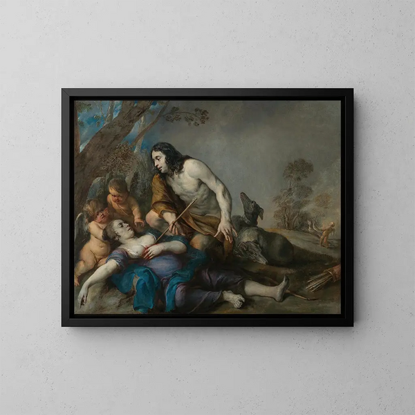 Céphale e Procris - Jan Cossiers — quadro incorniciato alla parete