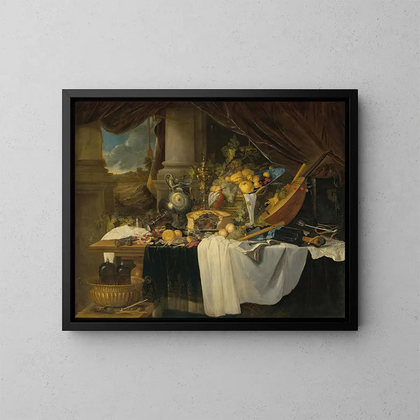 Nature morte di banchetto - Jan Davidsz de Heem — quadro incorniciato alla parete