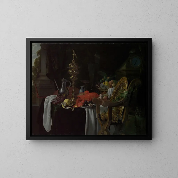 Nature morte: Scène de banquet - Jan Davidsz de Heem — quadro incorniciato alla parete