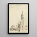 L'église di Buren - Jan Ekels l'Ancien — quadro incorniciato alla parete