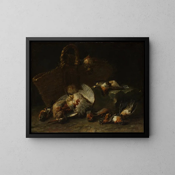Un panier e degli uccelli - Jan Fyt — quadro incorniciato alla parete