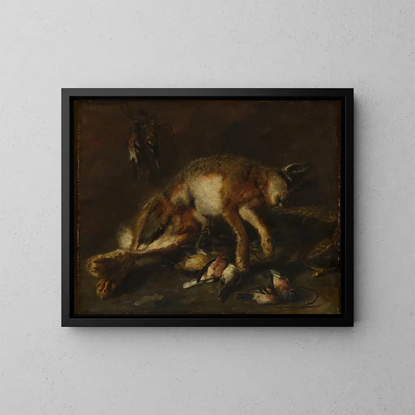 Un Lièvre et des Oiseaux - Jan Fyt — quadro incorniciato alla parete