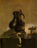 Nature morte alla fiasca in stagno - Jan Jansz den Uyl — vista dell’opera