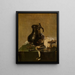 Nature morte alla fiasca in stagno - Jan Jansz den Uyl — quadro incorniciato alla parete
