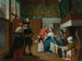 Una donna malata con la sua famiglia e i suoi attendenti in un interno - Jan Josef Horemans il Giovane — vista dell’opera