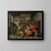L'ora del tè - Jan Josef Horemans il Giovane — quadro incorniciato alla parete