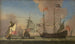 Navi da guerra inglesi in mare con vento fresco - Jan Karel Donatus van Beecq — vista dell’opera
