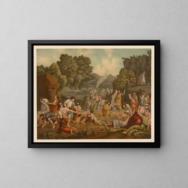 Bibbia dorata dei classici Pl037 - Jan Ladislaw Skora — quadro incorniciato alla parete
