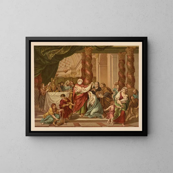 Bibbia dorata dei classici Pl071 - Jan Ladislaw Skora — quadro incorniciato alla parete