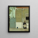 Donna davanti alla sua casa - Jan Mankes — quadro incorniciato alla parete