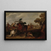Una carica di cavalleria - Jan Martszen de Jonge — quadro incorniciato alla parete