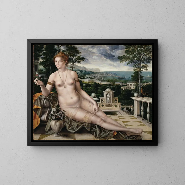 Venere di Cythere - Jan Massys — quadro incorniciato alla parete