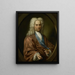 Ritratto di David Leeuw 1682–1755 Draper Mennonite - Jan Maurits Quinkhard — quadro incorniciato alla parete