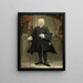 Ritratto di un uomo - Jan Maurits Quinkhard — quadro incorniciato alla parete