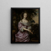Ritratto di una donna - Jan Mijtens — quadro incorniciato alla parete