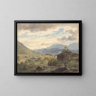Studio di paesaggio - Jan Nowopack — quadro incorniciato alla parete