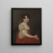 Ritratto della moglie del generale Mme Dziekoska - Jan Peifer — quadro incorniciato alla parete