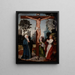 Crocifissione - Jan Provoost — quadro incorniciato alla parete