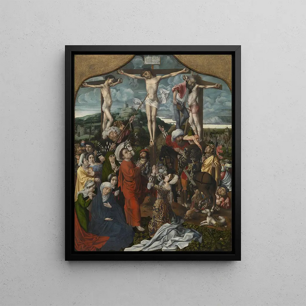 La Crucifixion - Jan Provoost — quadro incorniciato alla parete