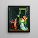 Annunciazione - Jan Provoost — quadro incorniciato alla parete