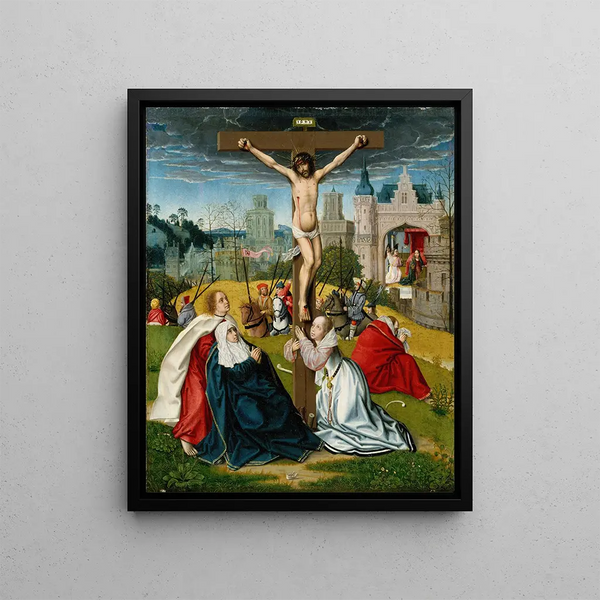La Crucifixion - Jan Provoost — quadro incorniciato alla parete