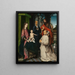 Vergine con Bambino in maestà con i santi Gerolamo e Giovanni Battista e un monaco cartusiano - Jan Provoost — quadro incorniciato alla parete