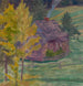 Paesaggio con una casa tra gli alberi - Jan Rembowski — vista dell’opera