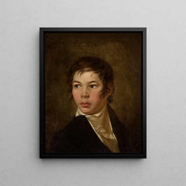 Ritratto di Edward Jan Römer 1806-1878 - Jan Rustem — quadro incorniciato alla parete