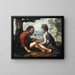 Allegoria della Natura come Madre dell'Arte - Jan Sanders van Hemessen — quadro incorniciato alla parete