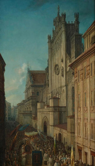 Jan Seydlitz - Ulica witojaska podczas procesji Boego Ciaa.webp