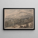 Vista di Chatsworth nel Derbyshire - Jan Siberechts — quadro incorniciato alla parete