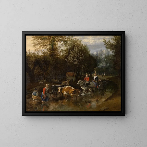 La vache curieuse - Jan Siberechts — quadro incorniciato alla parete